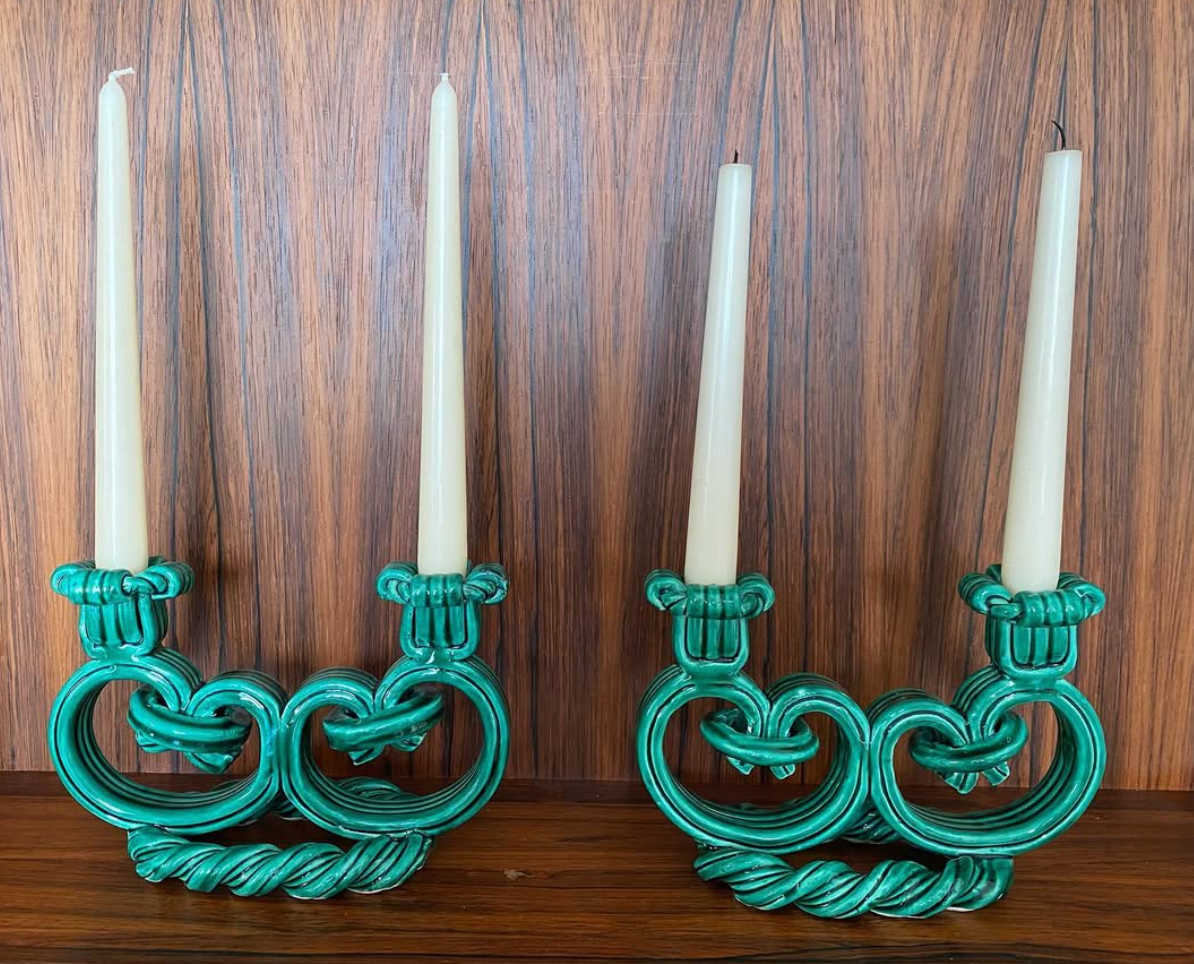 Paire de Bougeoirs
