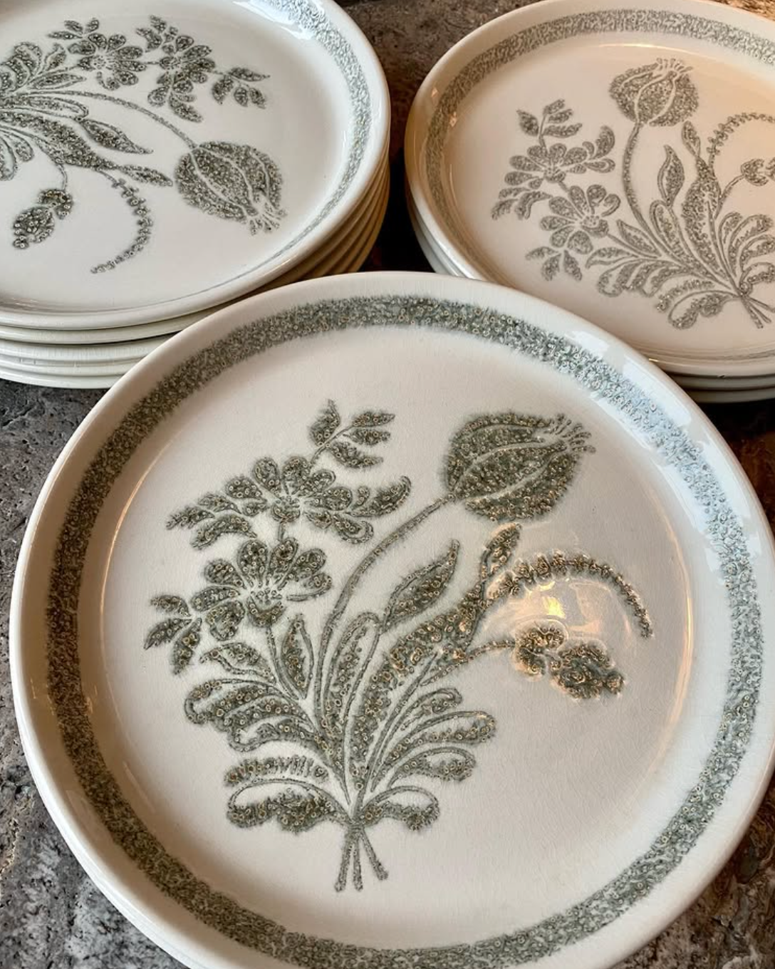 Assiettes en grès (11pcs)