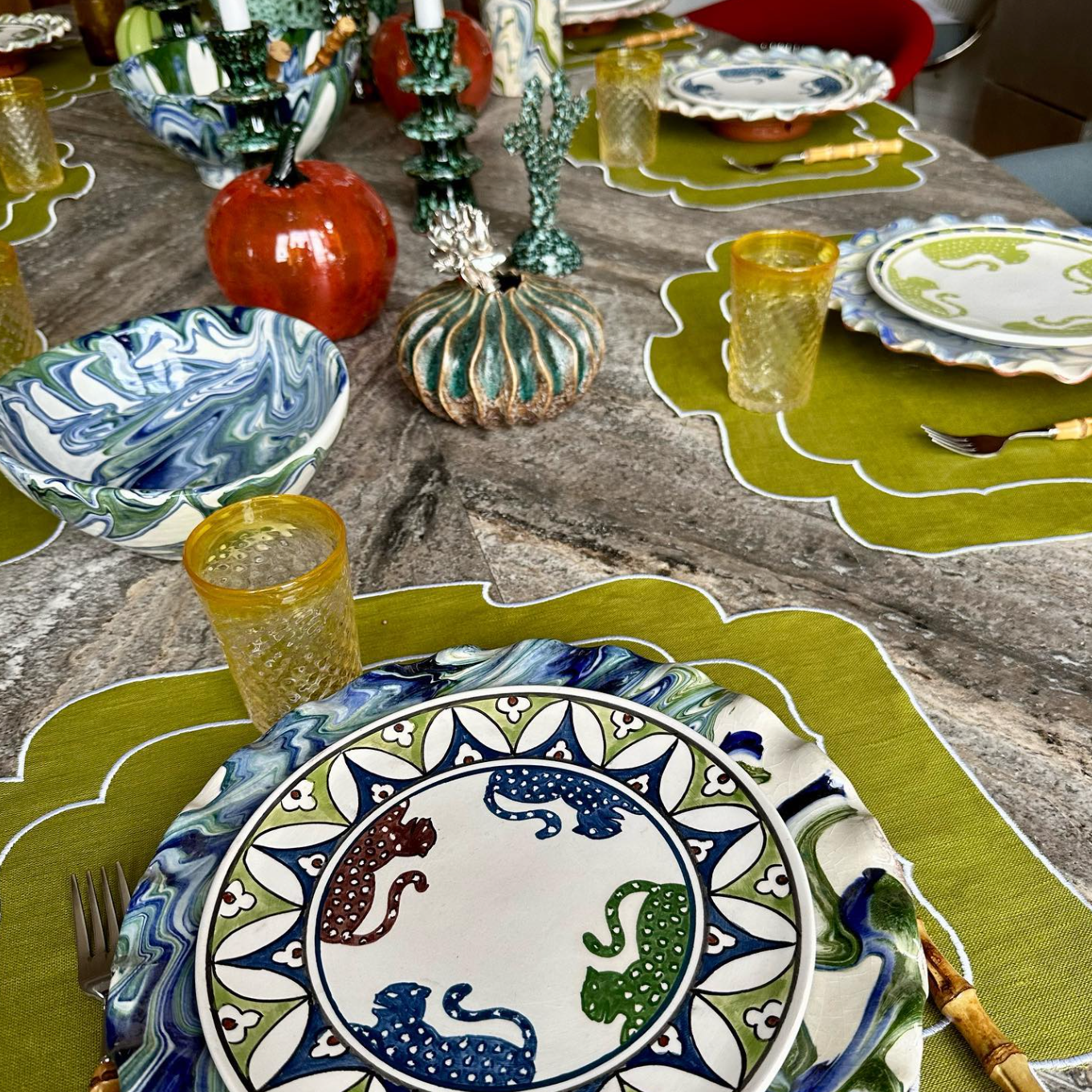 Assiettes léopard (10pcs)