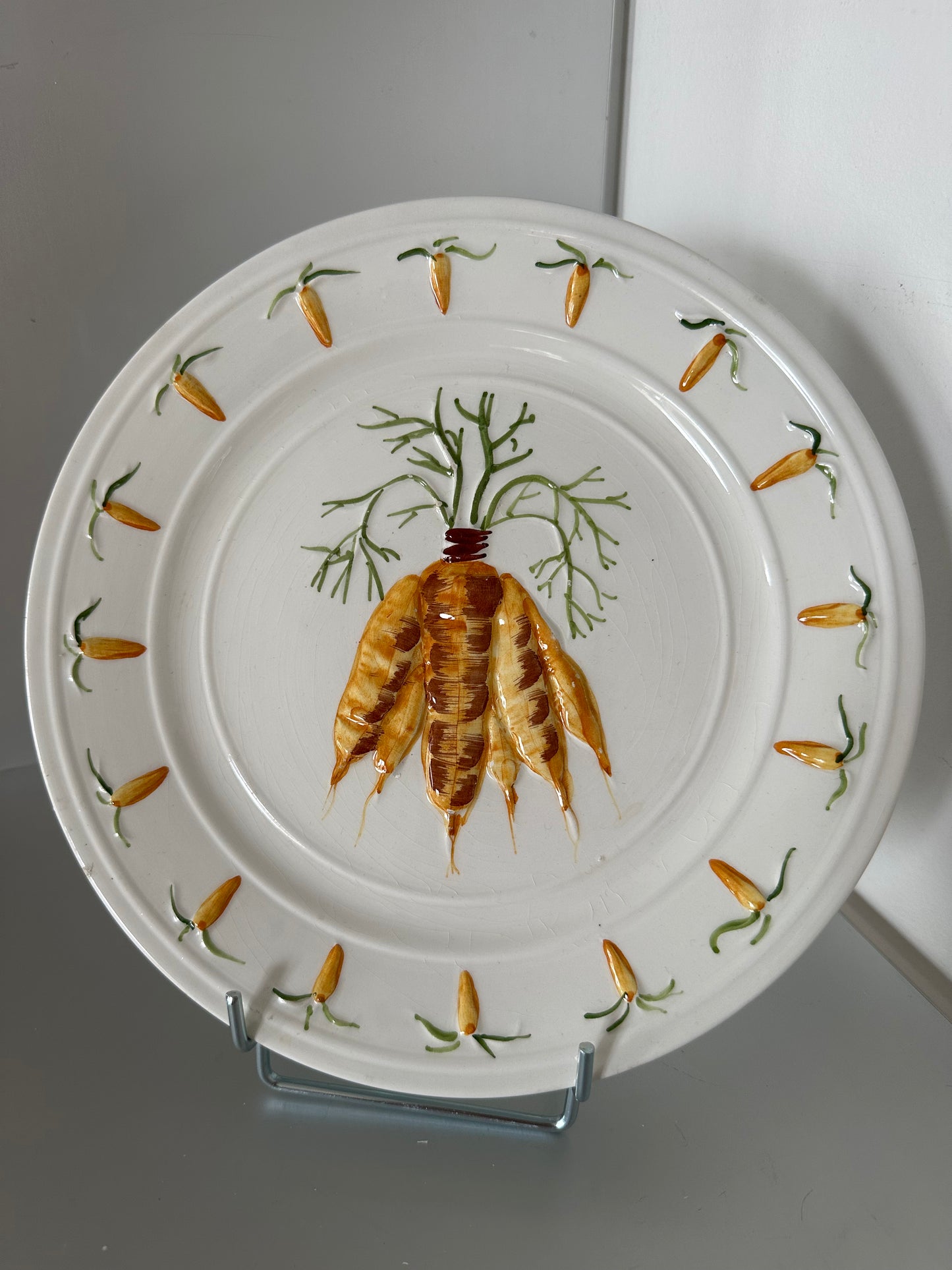 Assiettes barbotine légumes (6pcs)