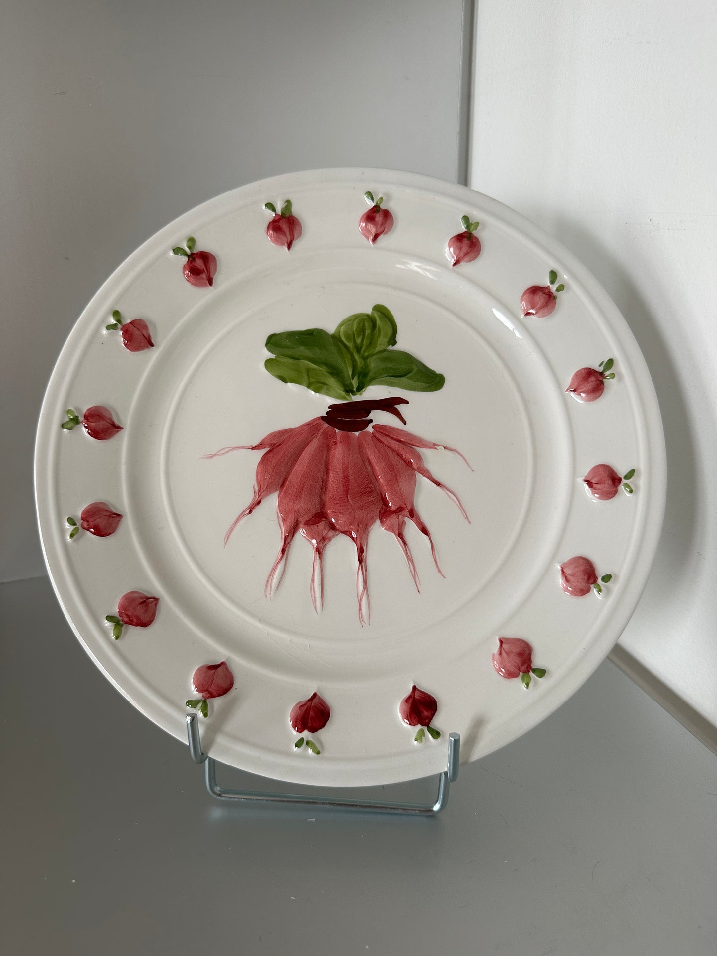 Assiettes barbotine légumes (6pcs)