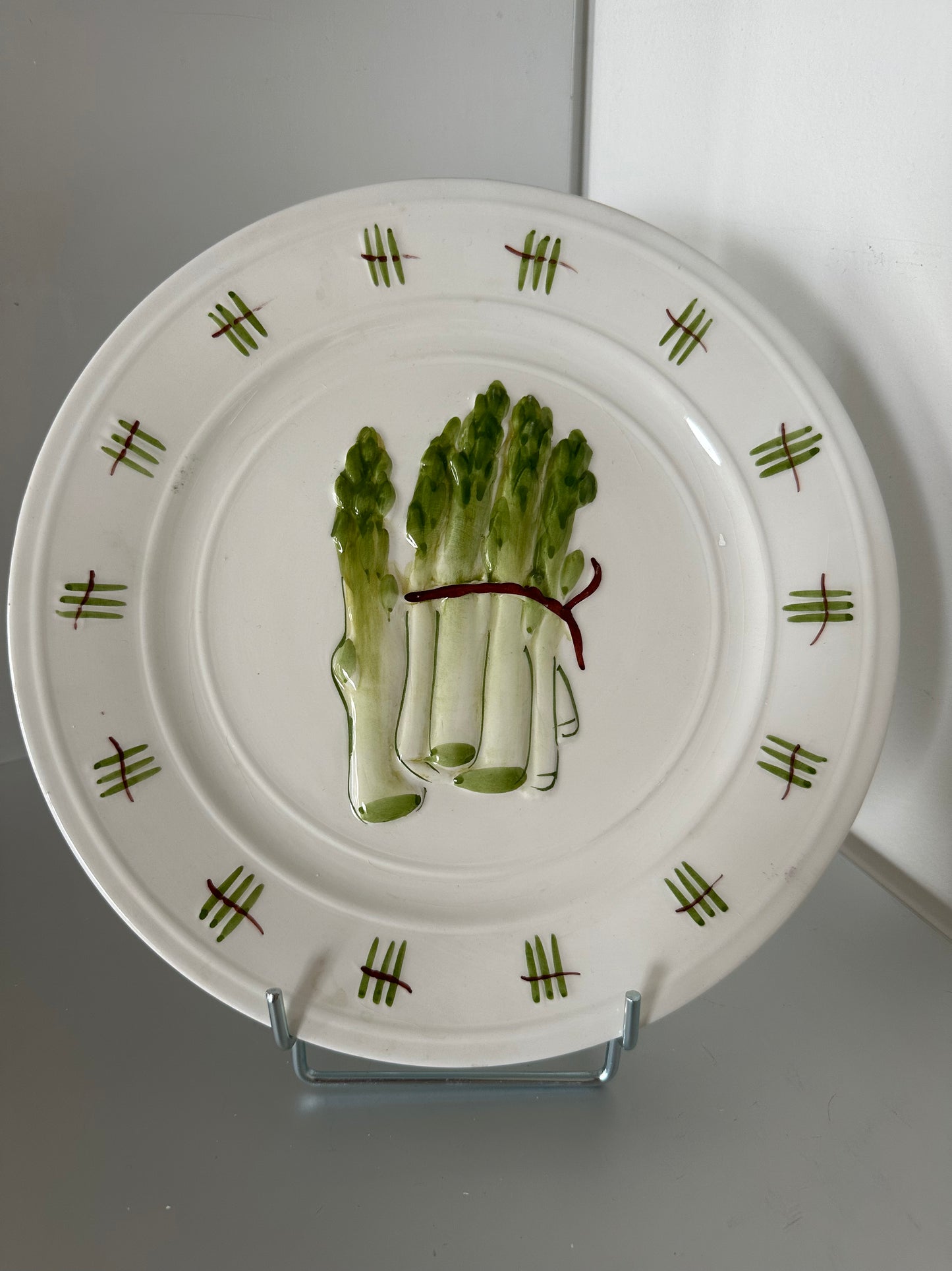 Assiettes barbotine légumes (6pcs)