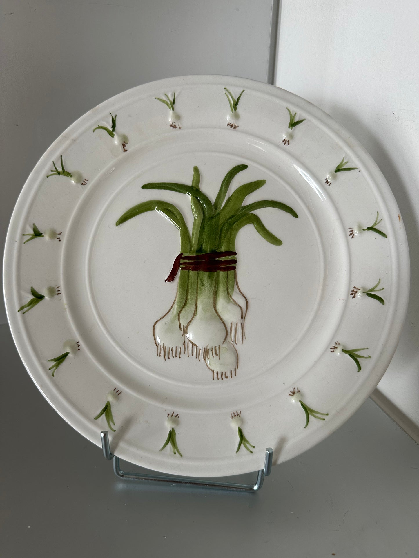 Assiettes barbotine légumes (6pcs)