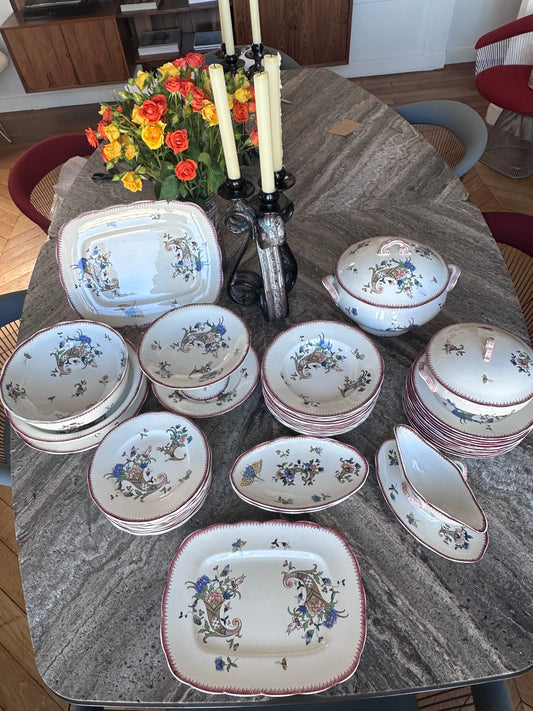 Service de table Sarreguemines 1928 Cornes d'abondance