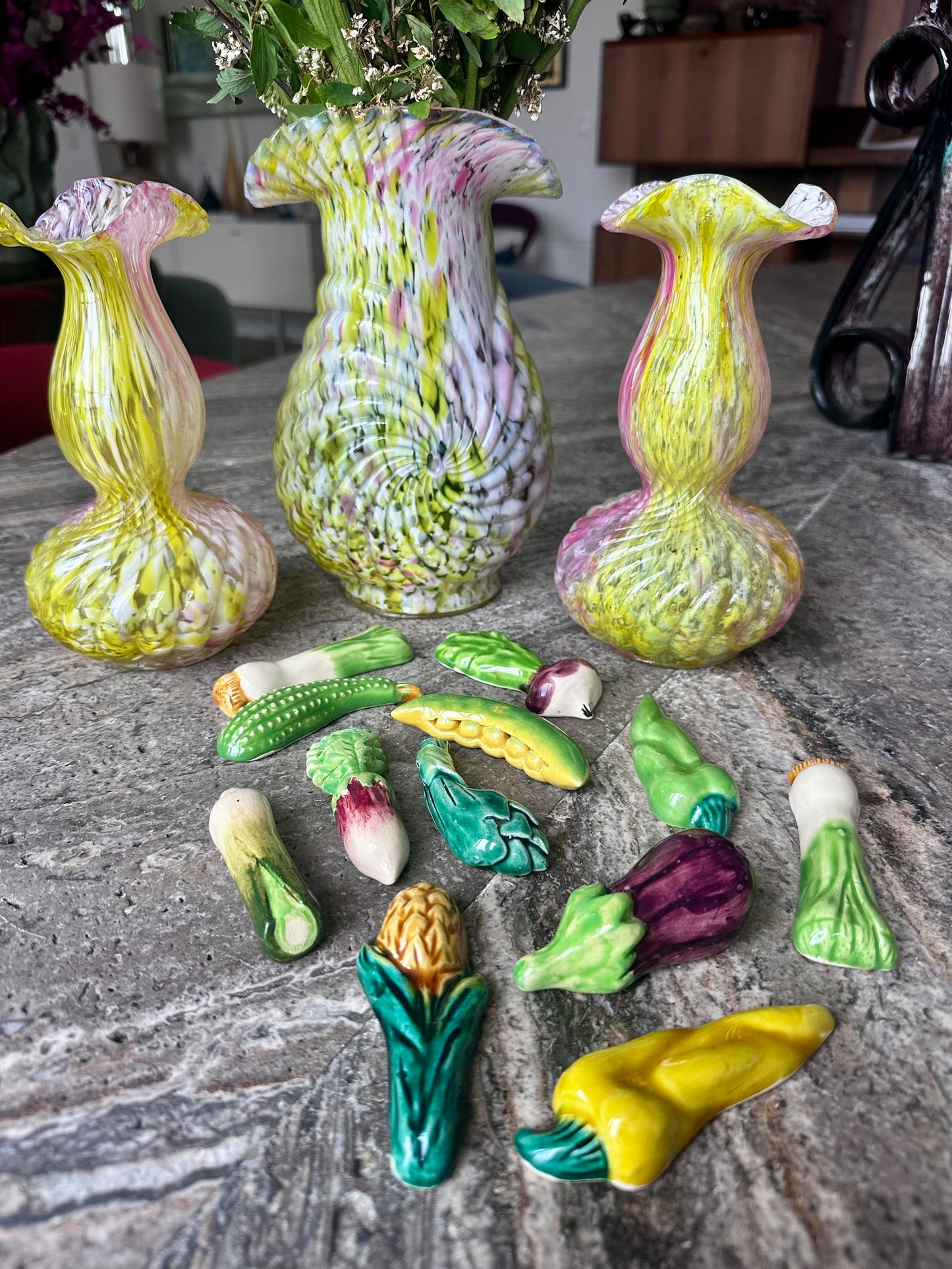 Porte Couteaux legumes vintage